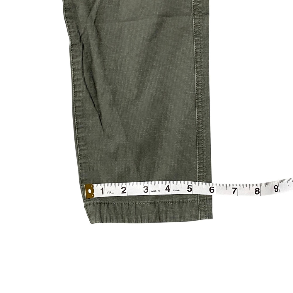 Vuori Ripstop Pant Army Green Organic Cotton Stretch Cargo Pants Womens XS VW401 - Picture 6 of 7